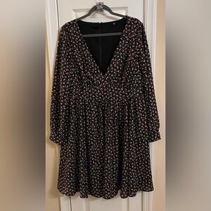 Torrid Multicolor Floral Long Sleeve Dress